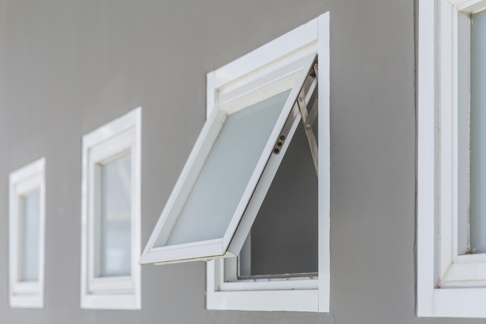 Awning windows.